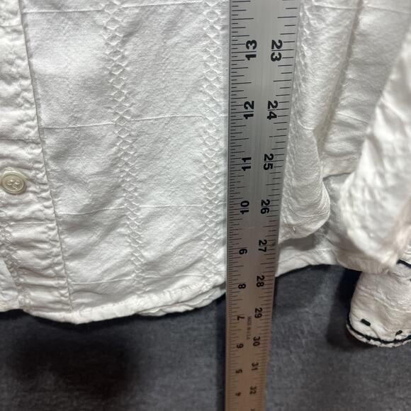 Vintage Godsend Gothic Western Cross Novelty Distressed Shirt White Mens Size L - Picture 11 of 11